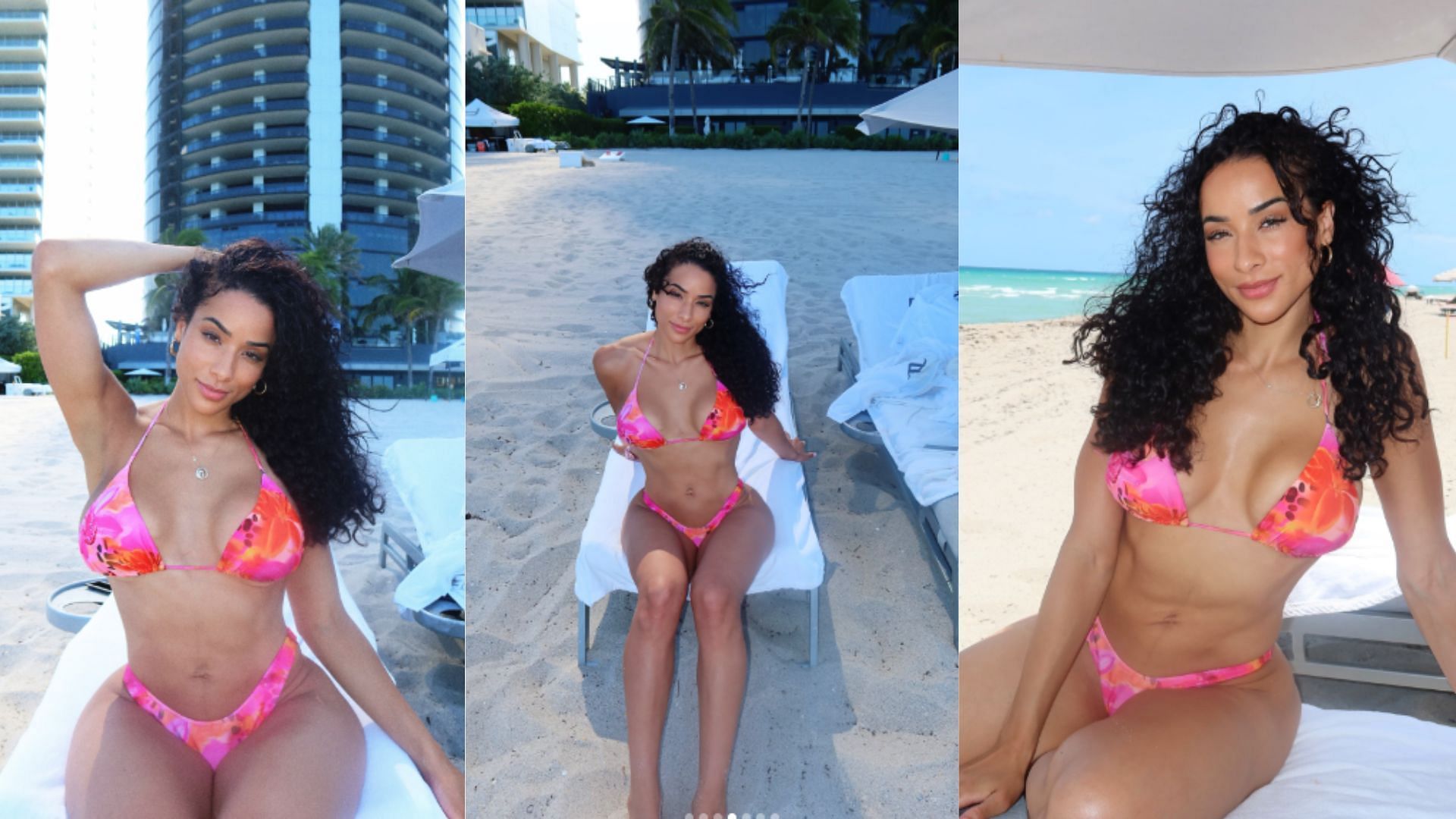 Vaccaro shared photos of her latest beach outing in Miami (image credits: instagram/keeta.vaccaro)